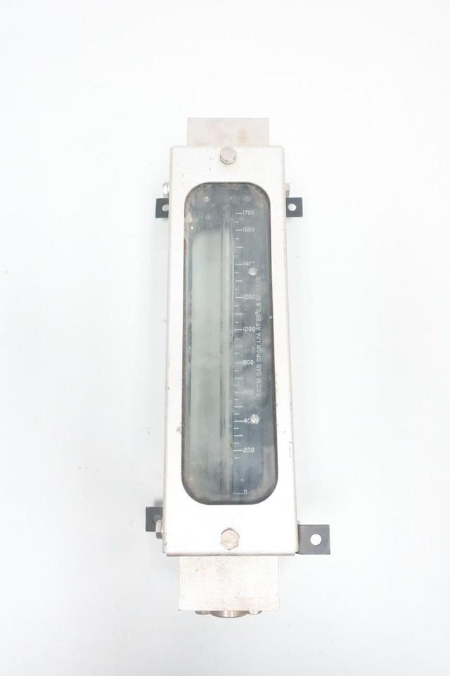 BROOKS INSTRUMENT 1110-01F1B1T VARIABLE AREA FLOW METER 0-1700SCCM 1/4IN NPT