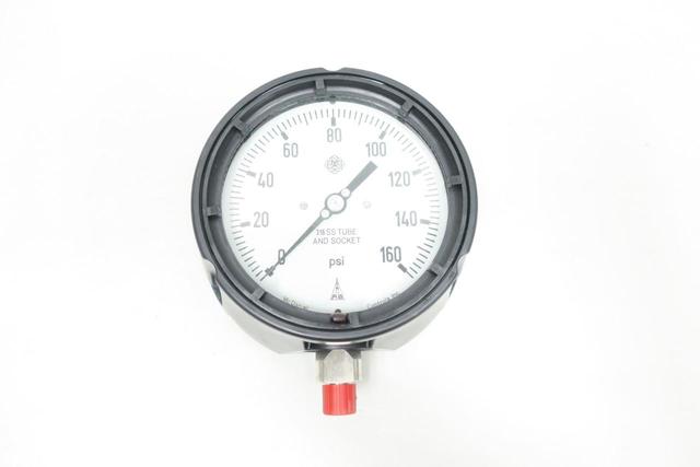 MCDANIEL CONTROLS MPB/SAE AB10504 PRESSURE GAUGE 4-1/2IN 0-160PSI 1/4IN NPT