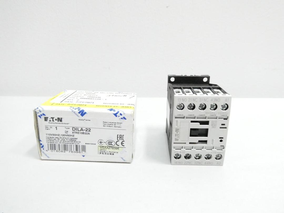 EATON DILA-22 XTRE10B22A CONTACTOR RELAY 120V-AC