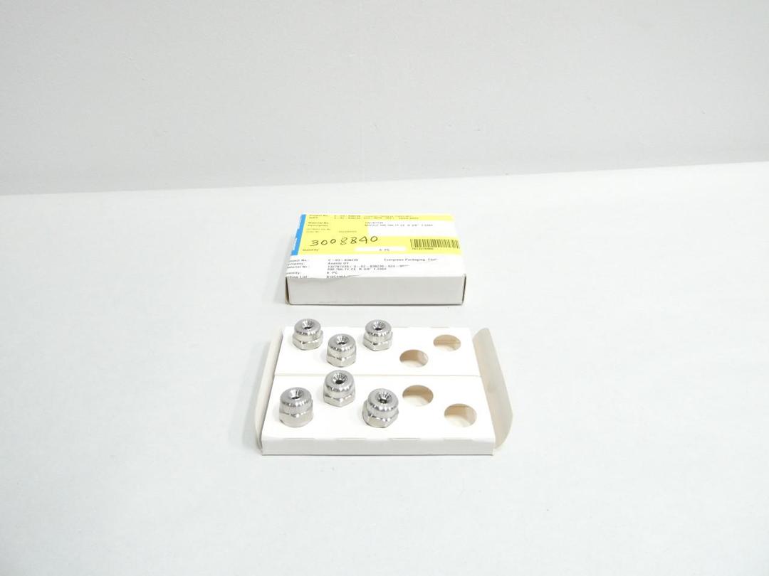 BOX OF 6 LECHLER 490.766.1Y.CE SPRAY NOZZLE 3/8IN 1.4404