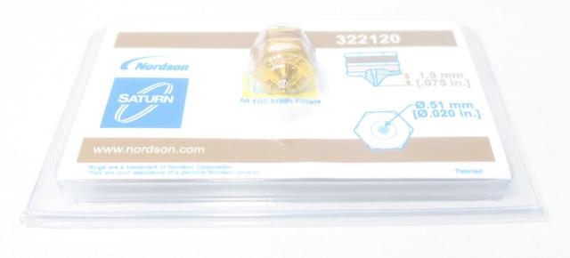 NORDSON 322120 HOT MELT NOZZLE 0.51MM 0.020IN