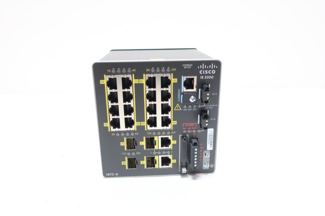 CISCO IE-2000-16TC-G-E 24/V-DC 1.0A AMP 20-PORT ETHERNET SWITCH