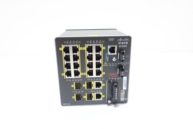 CISCO IE-2000-16TC-G-E 24/V-DC 1.0A AMP 20-PORT ETHERNET SWITCH