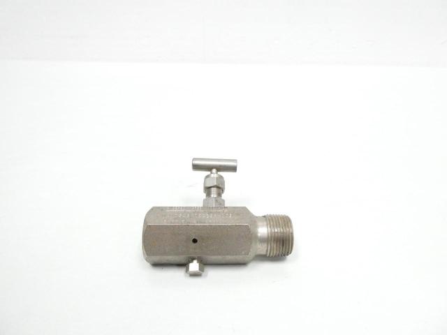 ANDERSON GREENWOOD M9VDS46 022236-009 BLOCK AND BLEED VALVE 1/2IN X 3/4IN NPT