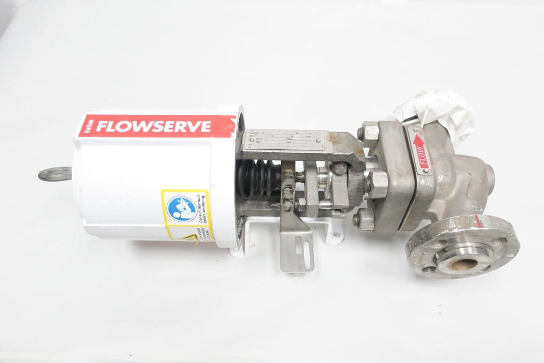 FLOWSERVE MK 1 VALTEK PNEUMATIC STAINLESS FLANGED GLOBE VALVE 1IN 150