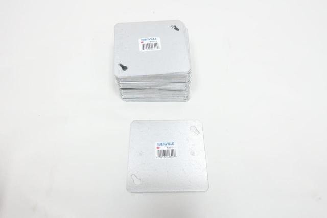 CASE OF 50 IBERVILLE BC-52-C-1 BC52C1 SQUARE BLANK BOX COVER 4IN