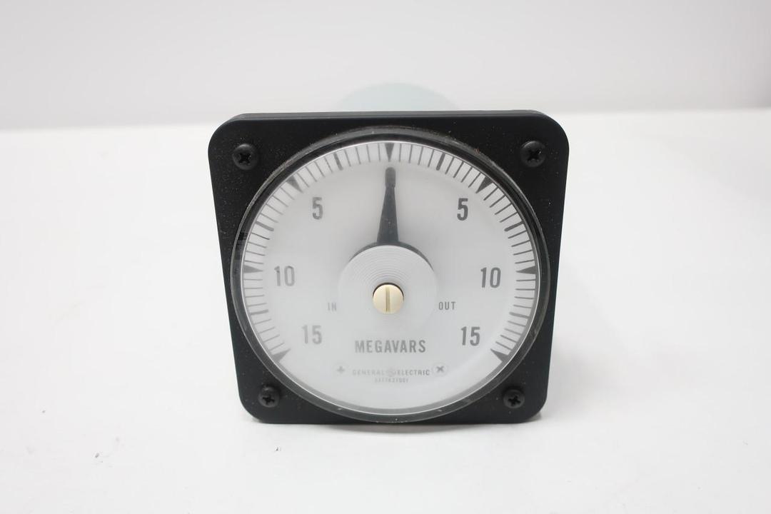 GENERAL ELECTRIC GE 50-103742AJMX1BEDCW VARMETER 15-0-15MEGAVARS