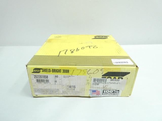 ESAB 252201058 SHIELD-BRIGHT 308H WELDING WIRE 0.045IN 33LB