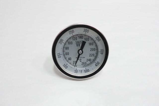 WEKSLER 3BK02-DS BIMETAL THERMOMETER SIZE 3IN  PROBE 2IN 20-260/50-500F