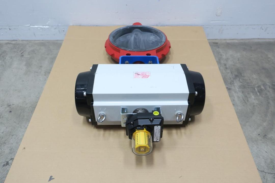 MEDIA VALVE 3120-110-130 MOSITES C30N PNEUMATIC STEEL WAFER CONTROL VALVE 12IN