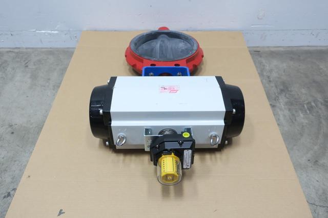 MEDIA VALVE 3120-110-130 MOSITES C30N PNEUMATIC STEEL WAFER CONTROL VALVE 12IN
