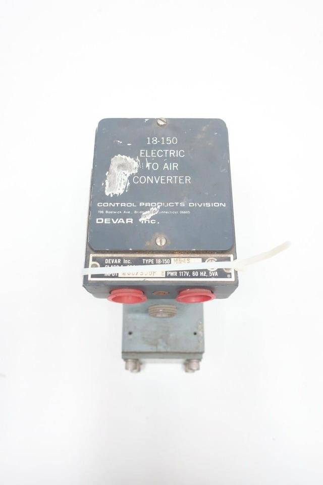 DEVAR 18-150M14S ELECTRIC TO AIR CONVERTER 117V-AC