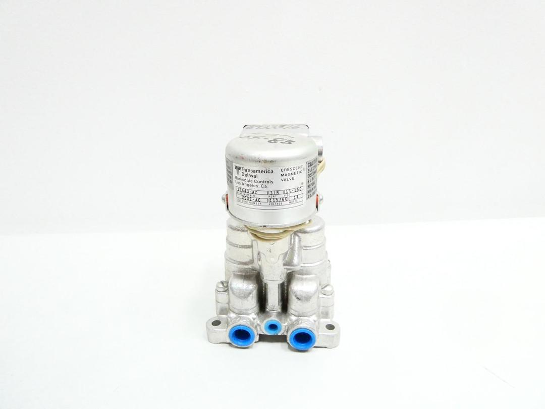 TRANSAMERICA DELAVAL 12443-AC 2002AC CRESCENT SOLENOID VALVE 115V-AC 3/8IN NPT