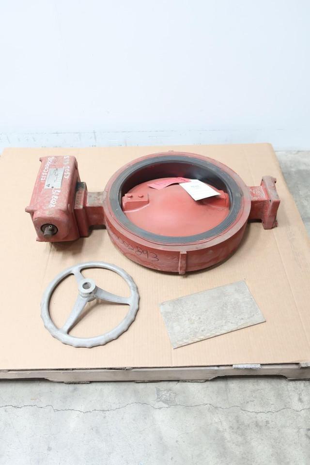 PRATT MKII MDT-3S MANUAL GEAR OPERATED IRON WAFER BUTTERFLY VALVE 16IN 150