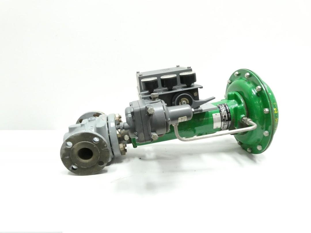 FISHER ES 667 SIZE 30 3582 PNEUMATIC STEEL FLANGED CONTROL VALVE 1-1/2IN 150