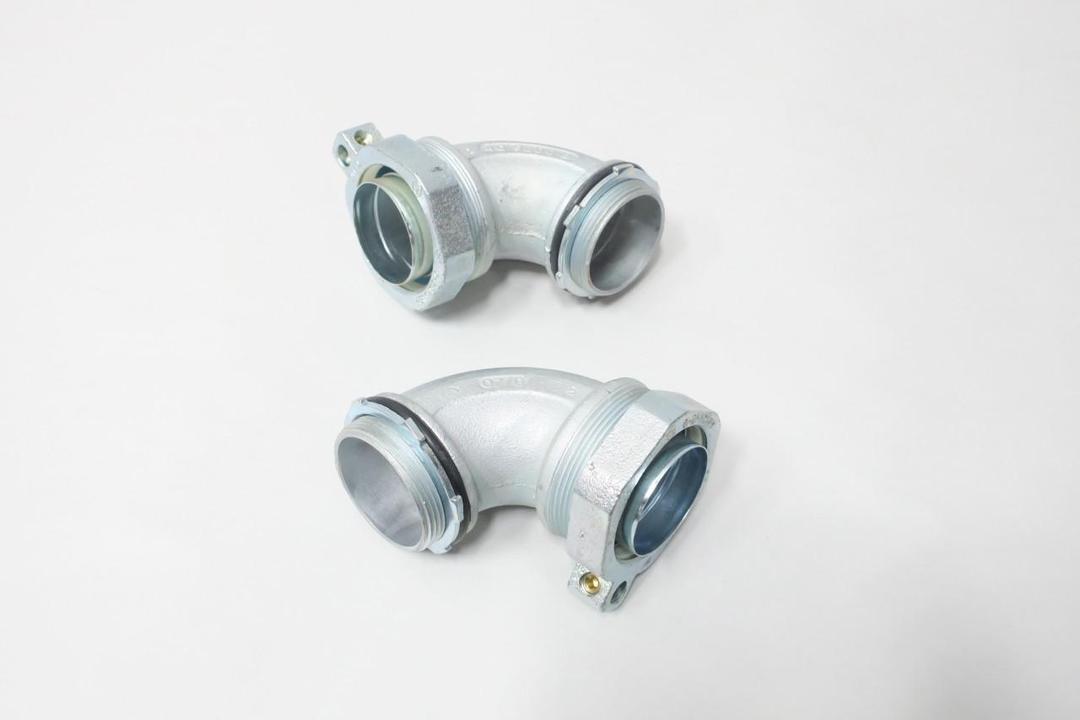 BOX OF 2 OZ GEDNEY 4Q9200L GROUND-TITE LIQUIDTIGHT CONDUIT ELBOW 2IN