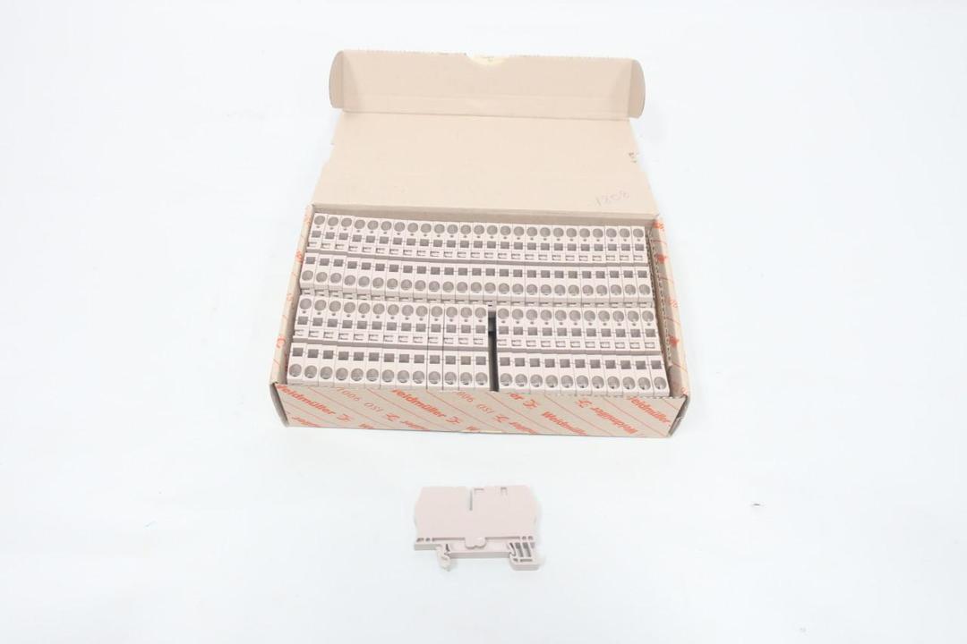 BOX OF 50 WEIDMULLER 1608620000 TERMINAL BLOCK