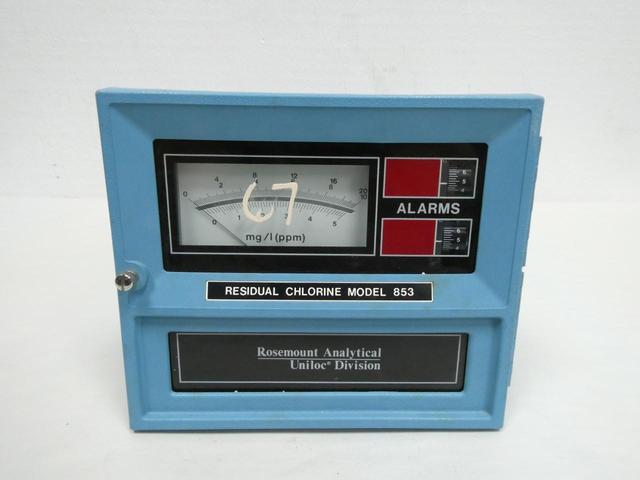 ROSEMOUNT ANALYTICAL 853 UNILOC CONDUCTIVITY ANALYZER 0-20MG/L(PPM) 115/230V-AC