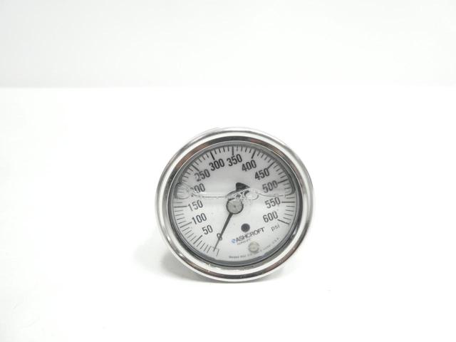 ASHCROFT 25-1009-SWL-RWB-600# PRESSURE GAUGE 2-1/2IN 0-600PSI