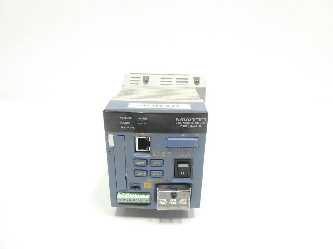 YOKOGAWA MW100-E-1W/C3/M1 DATA ACQUISITION UNIT