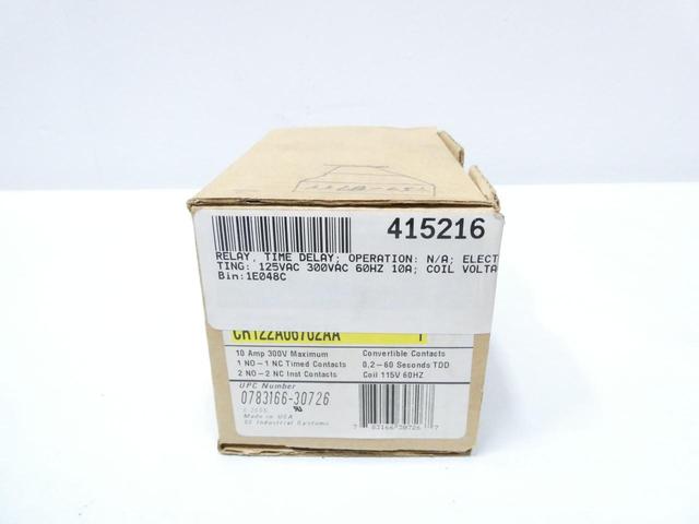 GENERAL ELECTRIC GE CR122A06702AA TIME DELAY RELAY 115V-AC