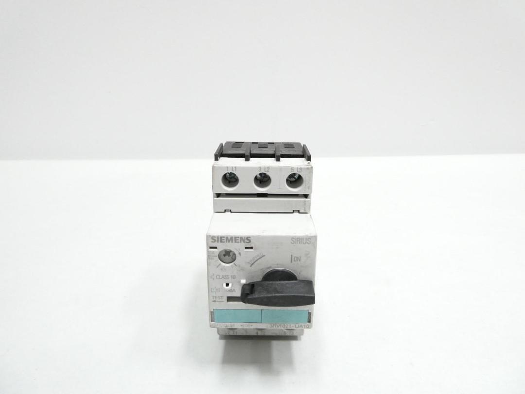 SIEMENS 3RV1021-1JA10 MANUAL STARTER 7-10A AMP 7.5HP