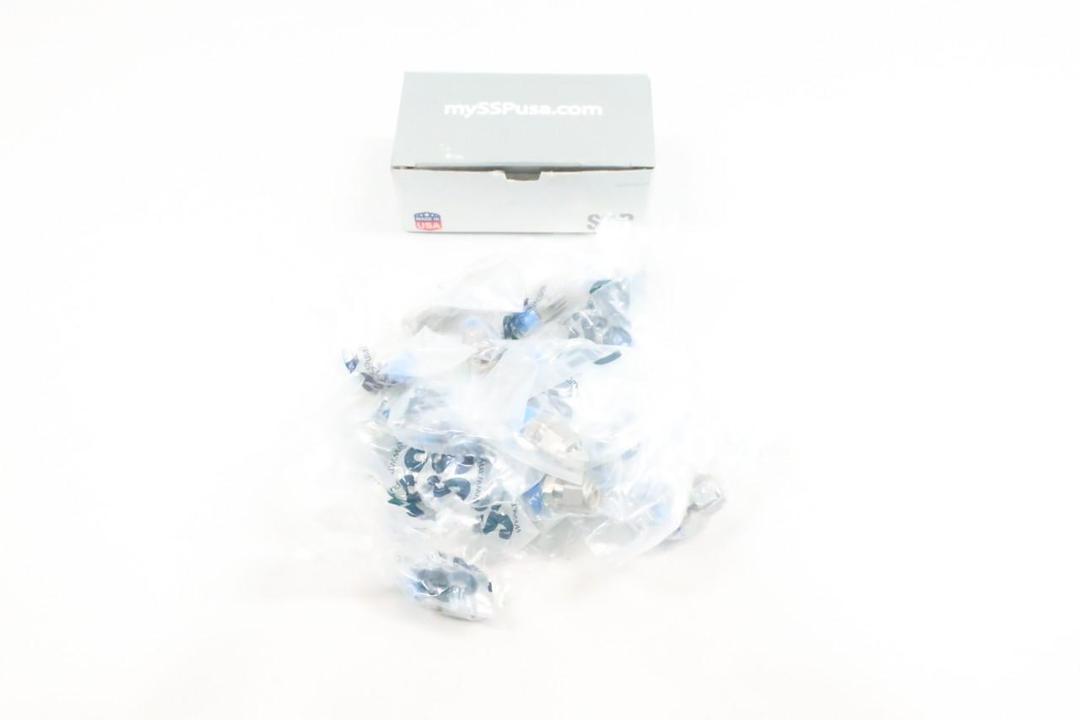 BOX OF 20 SSP ISSD6MC2 DUOLOK STAINLESS CONNECTOR 3/8IN TUBE X 1/8IN NPT