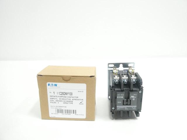 EATON C25DNY130 AC CONTACTOR 240V-AC 40A AMP