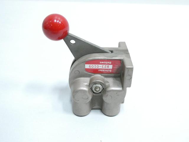 SCHRADER BELLOWS 823-0109 2-POSITION MANUAL PNEUMATIC VALVE 1/4IN