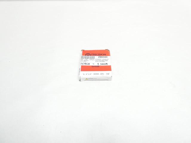 BOX OF 5 PRECISION 42355 STAINLESS SHIM 3IN X 3IN 0.075 7/8IN