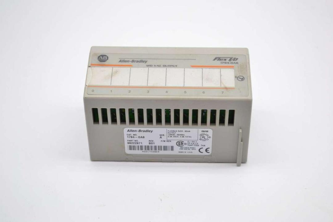 ALLEN BRADLEY 1794-OA8 FLEX I/O 120V-AC OUTPUT MODULE SER A