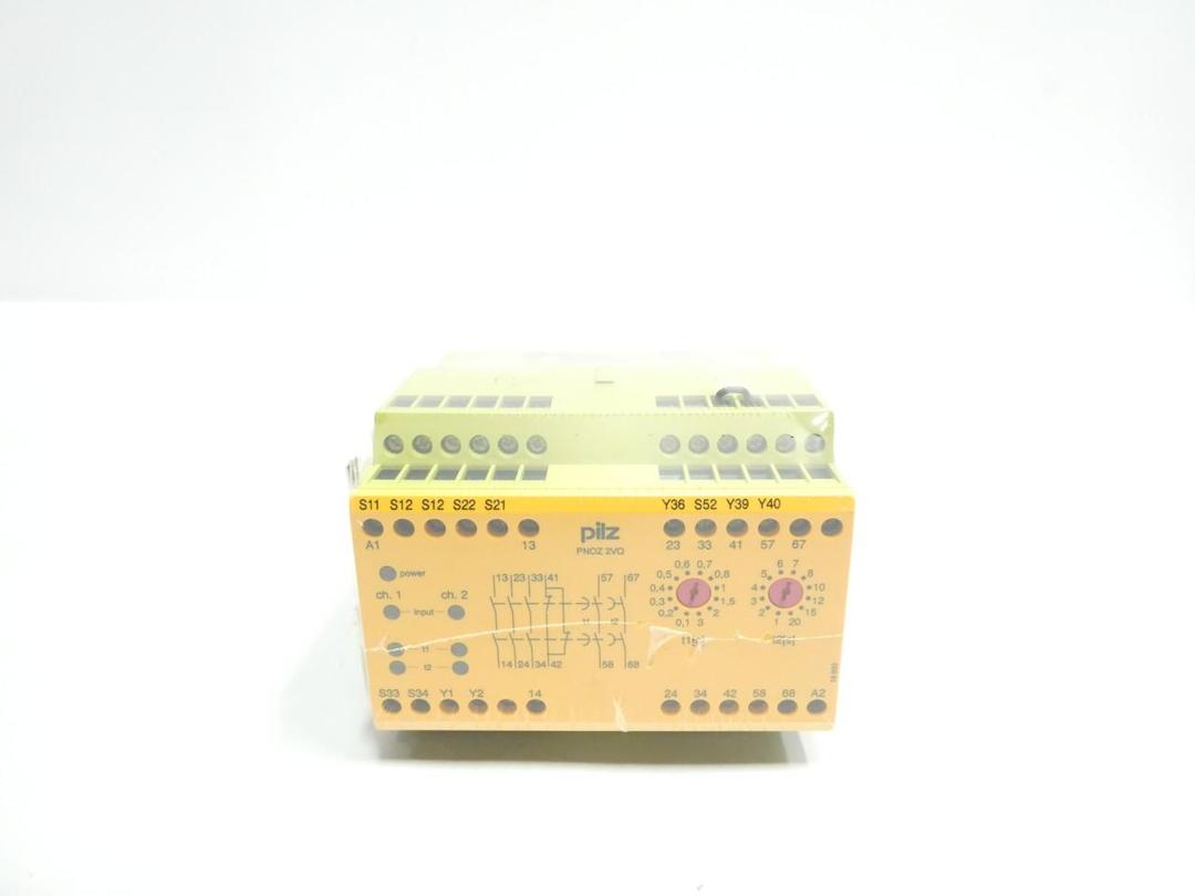 PILZ PNOZ 2VQ 3N/O 1N/C 2N/O T SAFETY RELAY 24V-DC