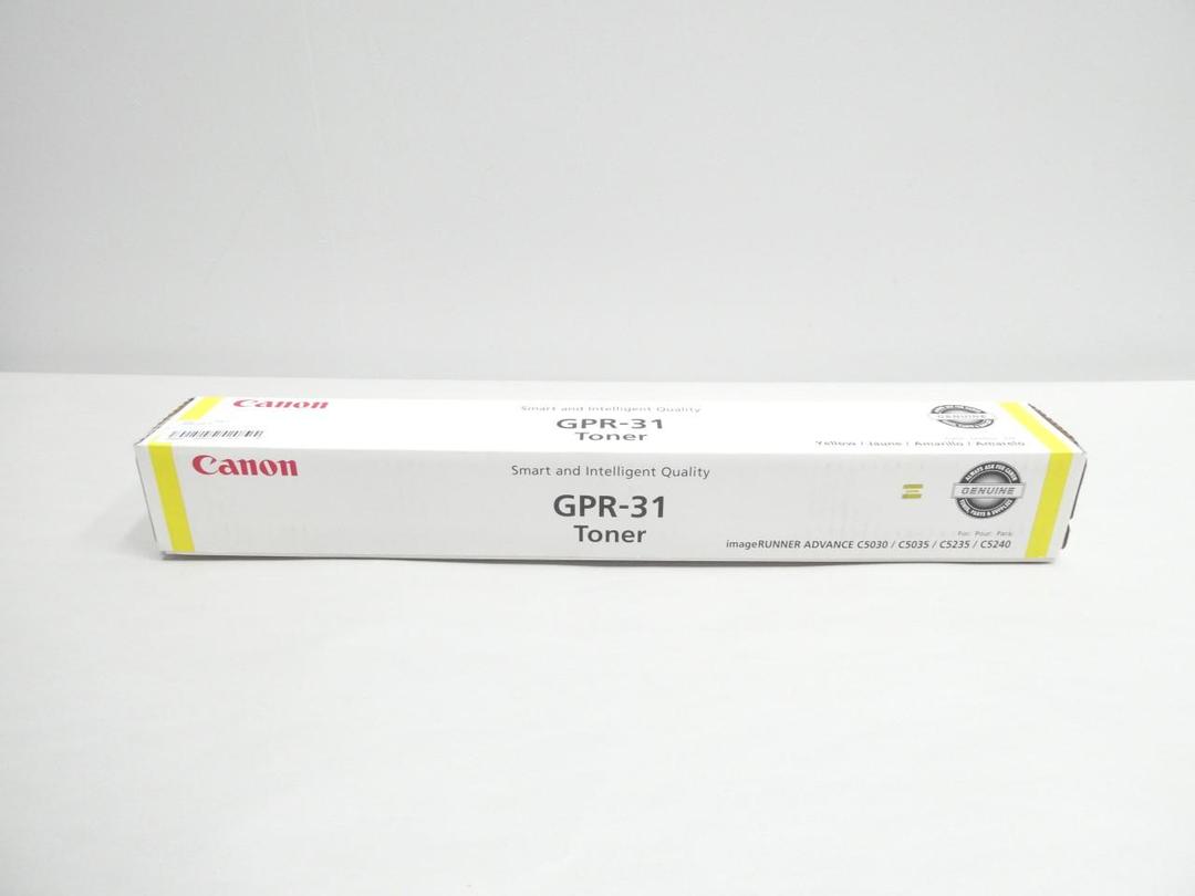 GENUINE OEM CANON GPR-31 YELLOW TONER CARTRIDGE