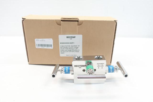 REOTEMP M30HNNS-M2P1 3 VALVE MANIFOLD 1/2IN NPT