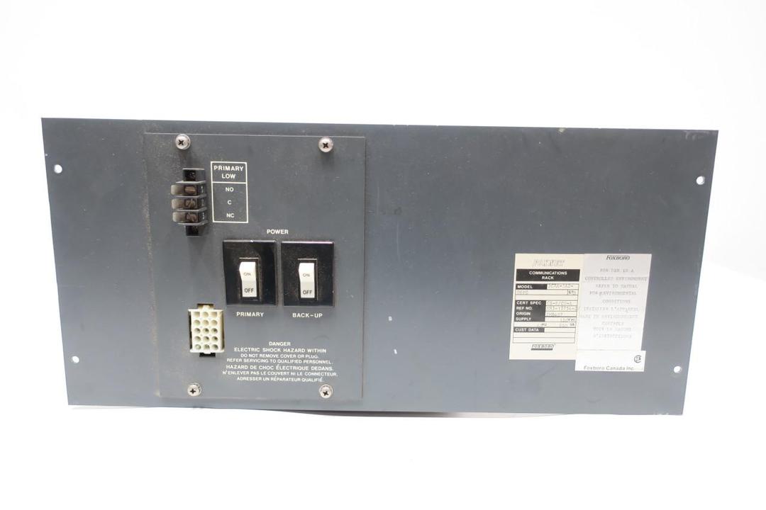 FOXBORO 3CRA-1A2-DEFG FOXNET COMMUNICATIONS RACK 120V-AC