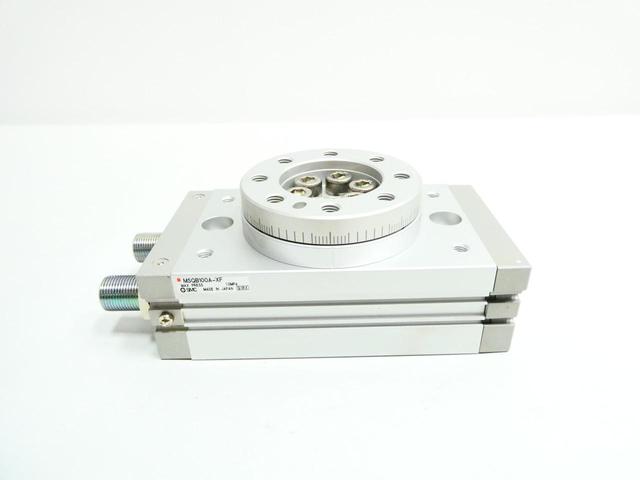 SMC MSQB100A-XF ROTARY ACTUATOR W/TABLE 100MM 10MM 1MPA
