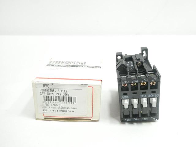 ABB B9C-F AC CONTACTOR 24V-AC 21A AMP 5HP