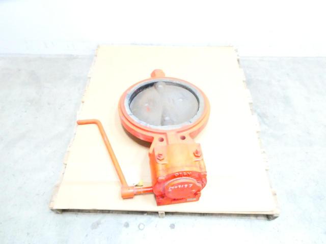 CRANE 21F-FRB MONARCH MANUAL GEAR OPERATED STEEL WAFER BUTTERFLY VALVE 16IN 150