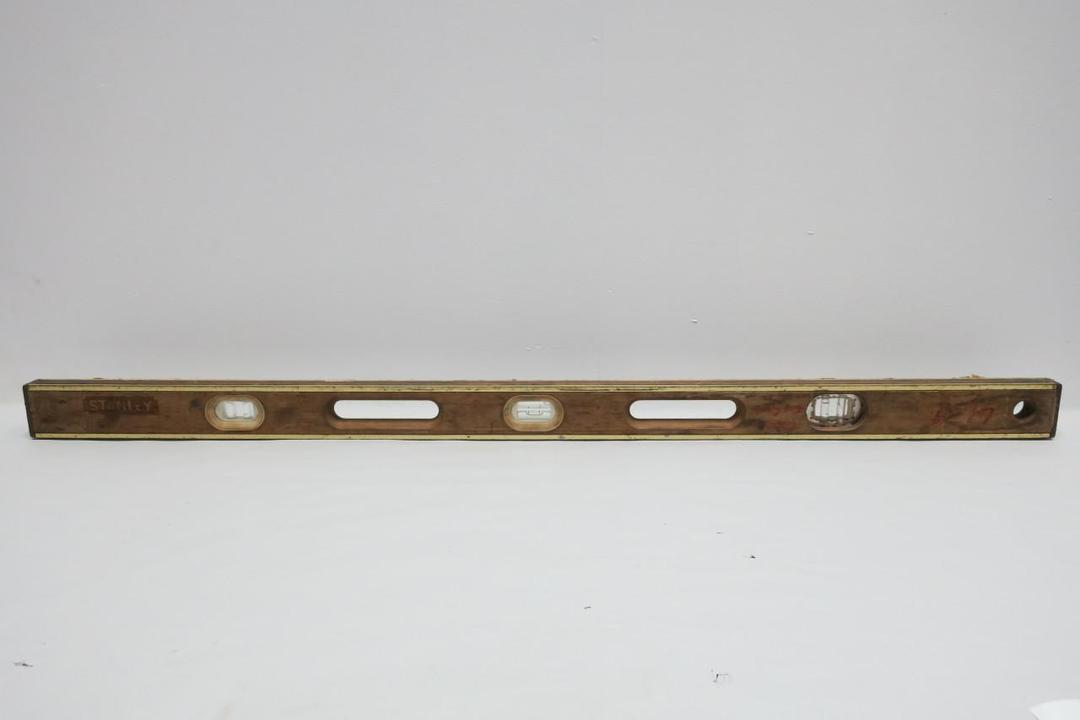 STANLEY 42-347 WOODEN/BRASS 4FT LEVEL
