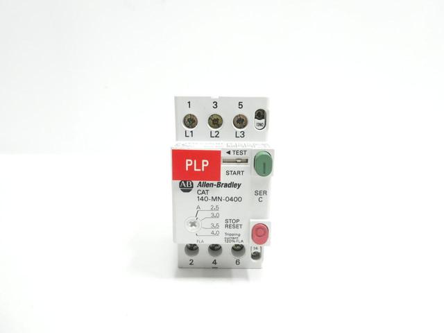 ALLEN BRADLEY 140-MN-0400 MANUAL STARTER 2.5-4A AMP 15HP