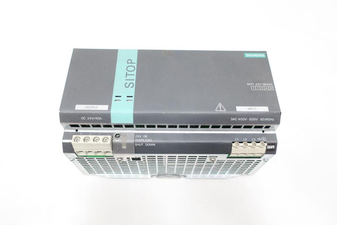 SIEMENS 6EP1437-3BA00 SITOP POWER 40 POWER SUPPLY MODULE