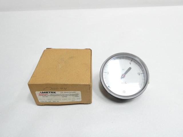 AMETEK P844U 138025 PRESSURE GAUGE 3-1/2IN 1/4IN NPT 0-15PSI