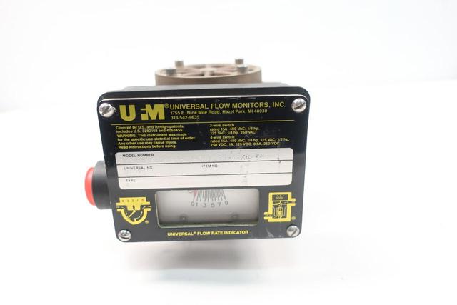 UFM LL-BBMSB90GH-2U-36V.88-A1WR-56D FLOW MONITOR 0-90GPH