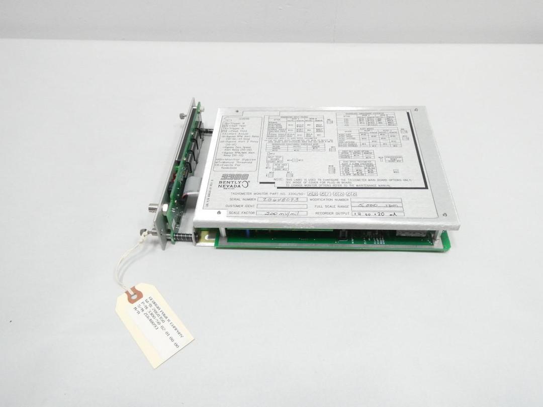 BENTLY NEVADA 3300/50-02-01-00-00 3500-50 TACHOMETER MODULE