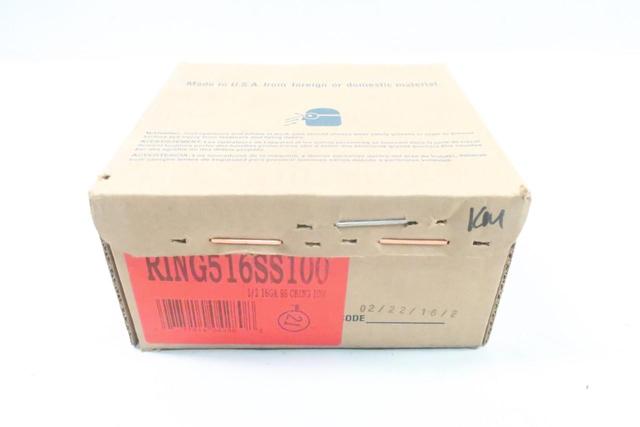 BOX OF 10000 STANLEY RING516SS100 1/2IN 16GA STAINLESS STAPLES