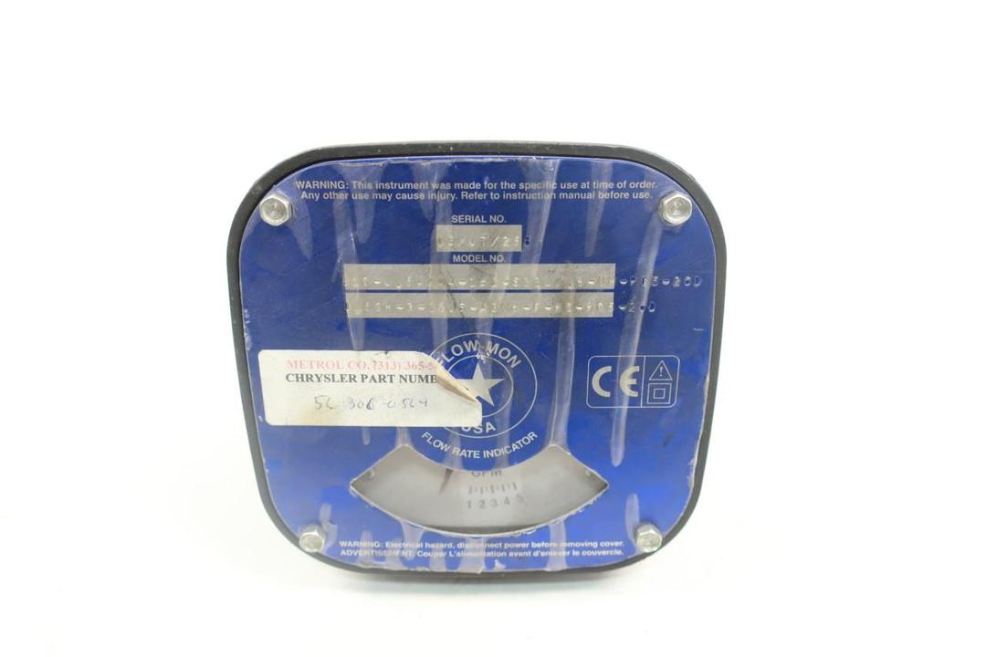 FLOW-MON U1C-0.5A2A4-1B1-S320/.9-UM-PC5-26D FLOW INDICATOR 1-5GPM 3/8IN