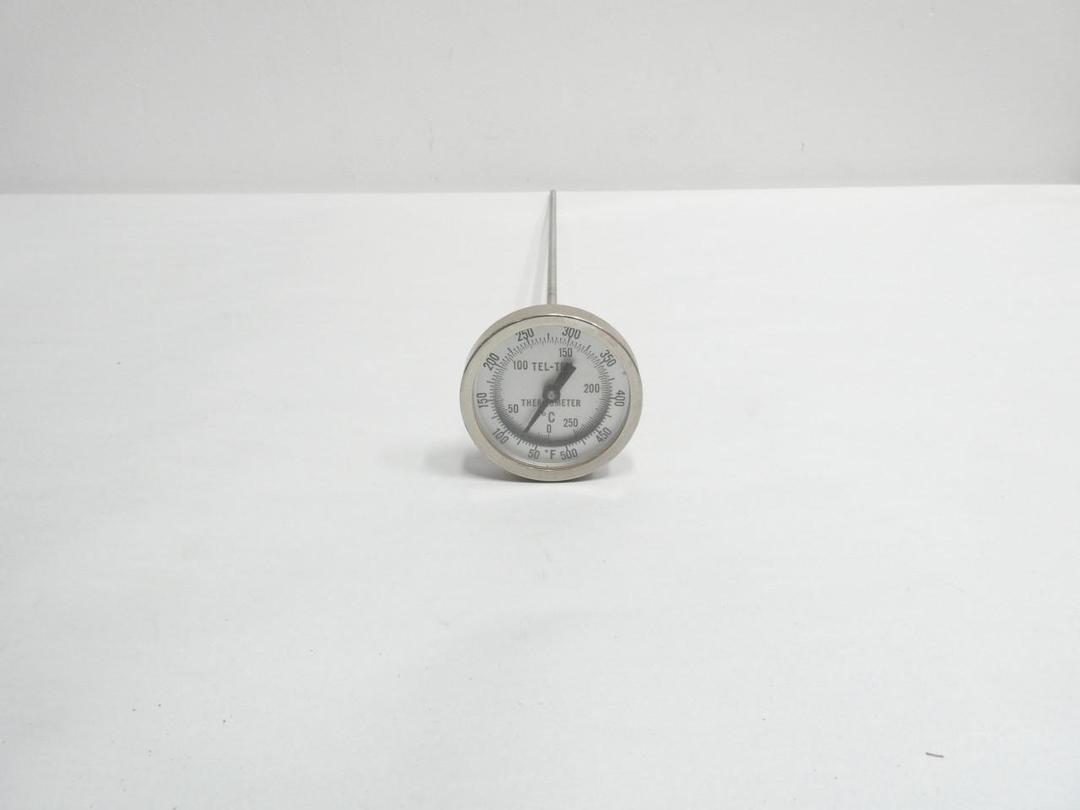 TEL-TRU GT300R BIMETAL THERMOMETER 18IN 50-500F 1/2IN NPT