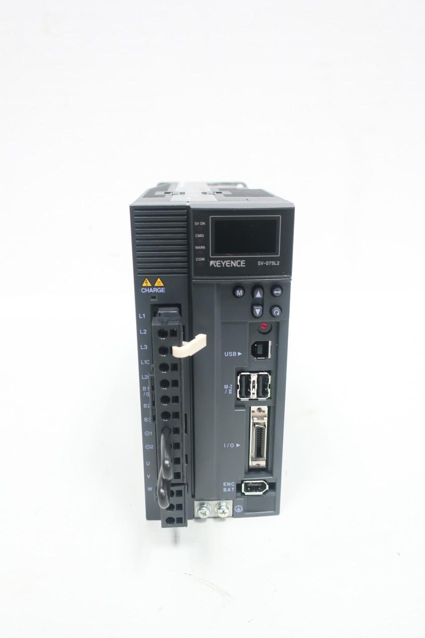 KEYENCE SV-075L2 SERVO DRIVE 200-230V-AC 0-230V-AC 3PH 750W