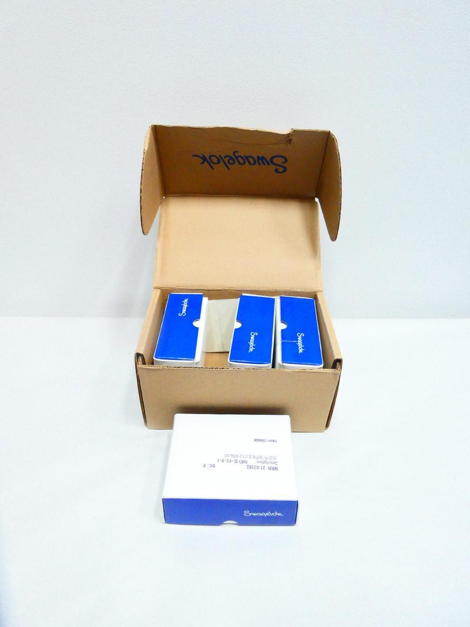 BOX OF 100 SWAGELOK SS-810-R-4 STAINLESS REDUCER 1/2IN TUBE X 1/4IN TUBE