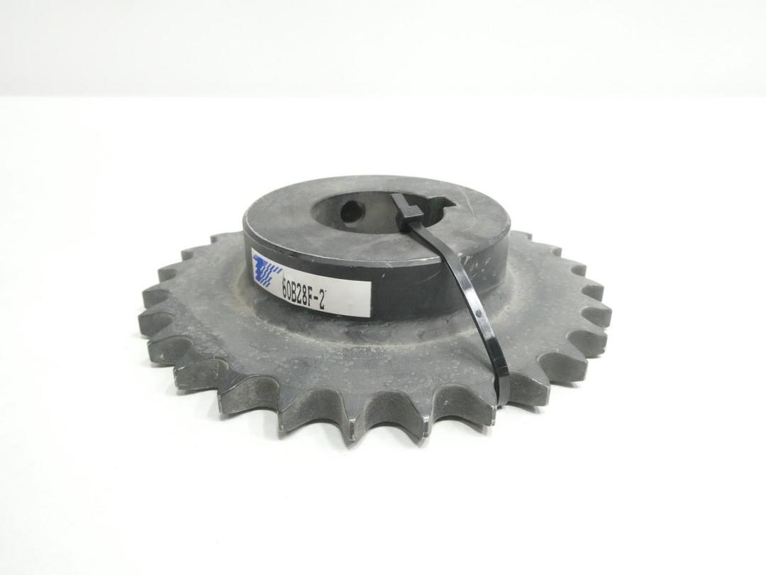 TSUBAKI 60B28F-2 SINGLE ROLLER CHAIN SPROCKET 2IN 28T